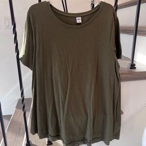 Old Navy Olive Green Short-Sleeve Women's Tee